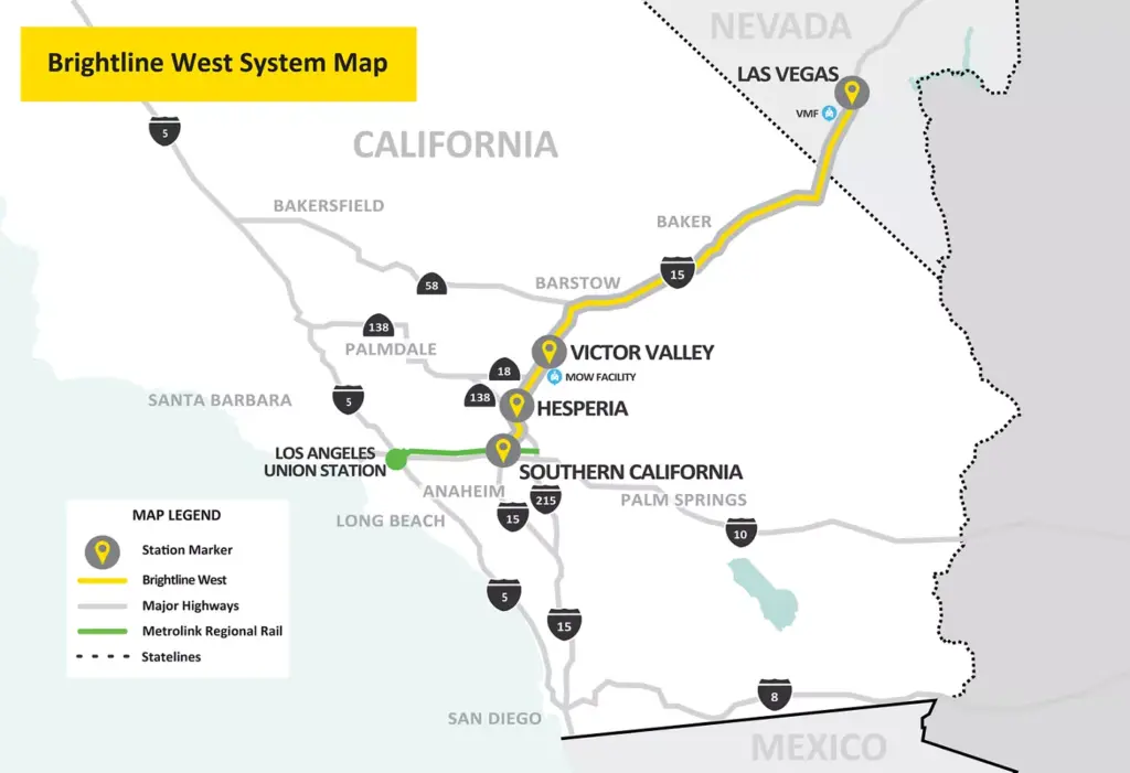 Interrupciones De Tráfico En Las Vegas Por Obras Del Tren De Alta Velocidad De Brightline West - Noticias Notivalle Interrupciones De Tráfico En Las Vegas Por Obras Del Tren De Alta Velocidad De Brightline West