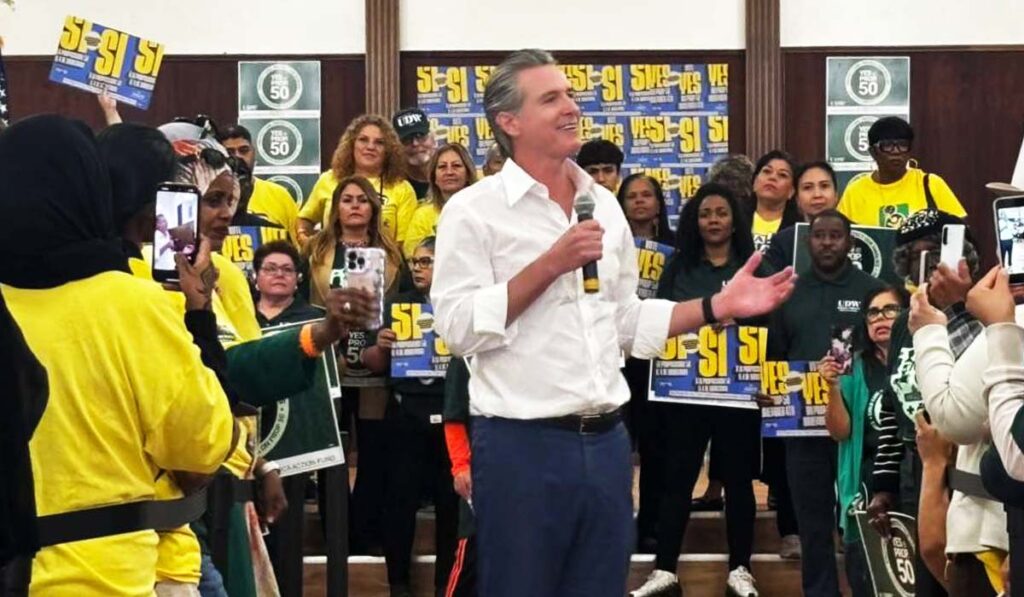 Gobernador Gavin Newsom Lanza Llamado A Votantes De San Diego Para Apoyar La Proposición 50