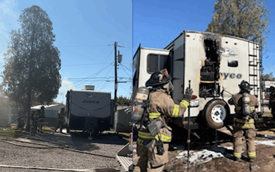 Incendio en Las Cruces: Daño a Casa Rodante Sin Heridos Reportados