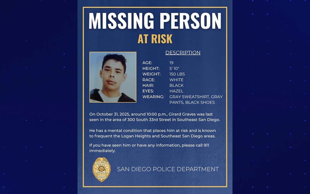 Urgente: Búsqueda de Joven con Condición Mental en San Diego