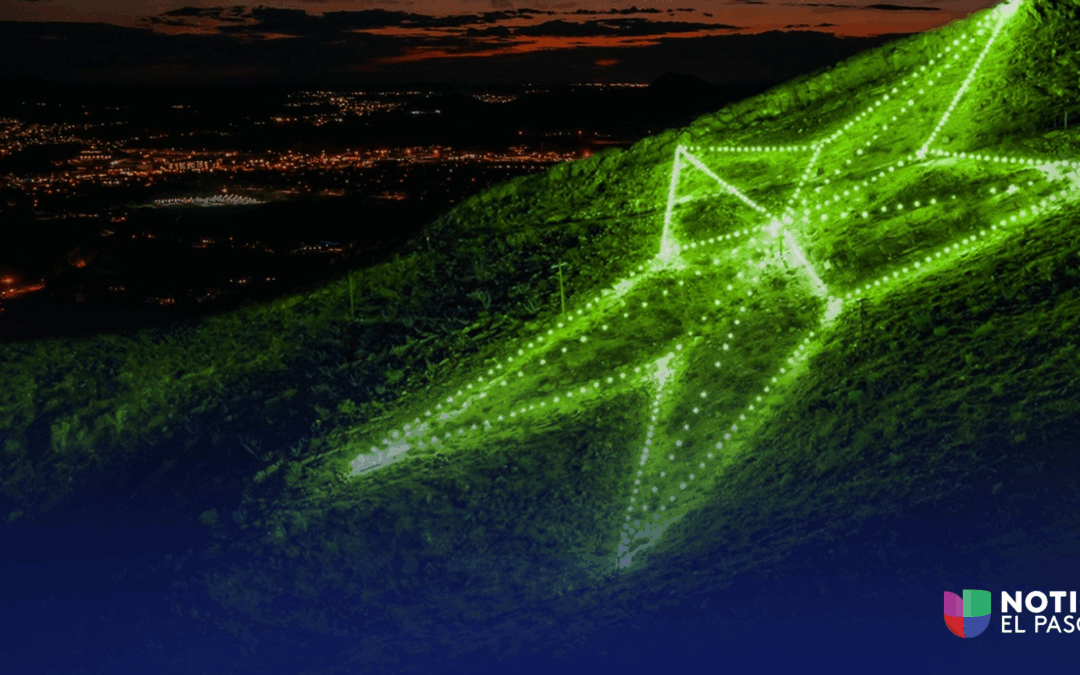 La Estrella de El Paso Se Ilumina de Verde en Homenaje a Nuestros Veteranos