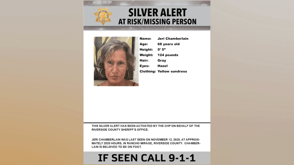 Alerta Plateada Emitida Para Mujer De 68 Años Vista Por Última Vez En Rancho Mirage - Noticias Notivalle Alerta Plateada Emitida Para Mujer De 68 Años Vista Por Última Vez En Rancho Mirage