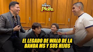Walo, el cantante de La Banda MS y  sus hijos Axel y Yamir abren su corazón con Piolín