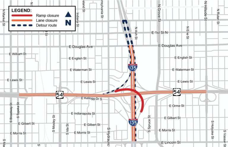 Cierre de Rampa en Wichita: Reemplazo de Puente Comienza el 1 de Diciembre