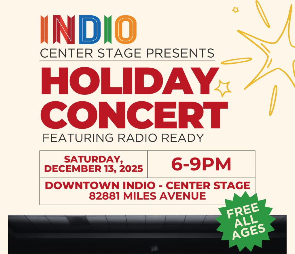 Ciudad De Indio Presentará Un Concierto Navideño La Próxima Semana En Center Stage