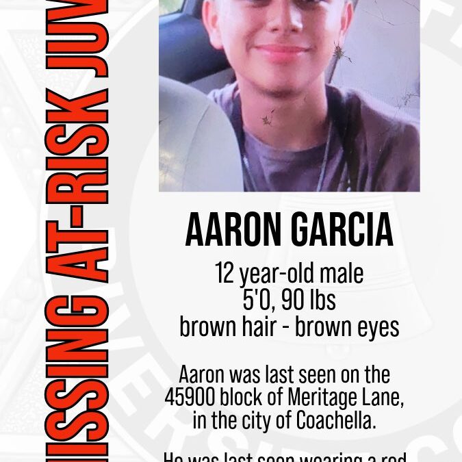 NIÑO DE 12 AÑOS DESAPARECIDO Y EN RIESGO
