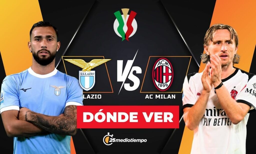 Lazio Vs Ac Milan: Horario Y Dónde Ver En Vivo El Partido De Octavos De Final De La Coppa Italia 2025 - Noticias Notivalle Lazio Vs Ac Milan: Horario Y Dónde Ver En Vivo El Partido De Octavos De Final De La Coppa Italia 2025
