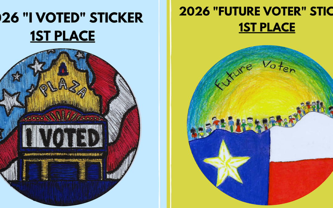 Reconocimiento a Ganadores del Concurso de Calcomanías de Elecciones en El Paso