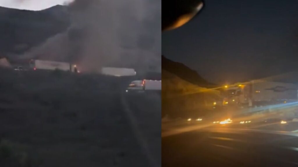 Accidente Grave En La Autopista Monterrey-Saltillo: Tráiler Incendiado Y Tráfico Cerrado - Noticias Notivalle Accidente Grave En La Autopista Monterrey-Saltillo: Tráiler Incendiado Y Tráfico Cerrado
