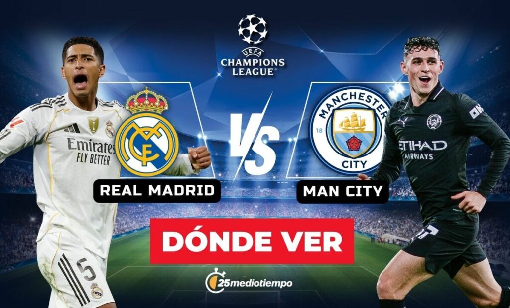 Real Madrid Vs. Manchester City: Horario Y Dónde Ver En Vivo La Jornada 7 De La Champions League 2025