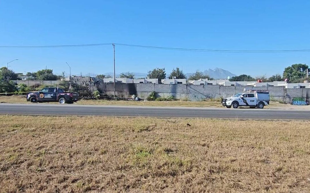 Cuerpo calcinado hallado en terreno baldío de Juárez, Nuevo León