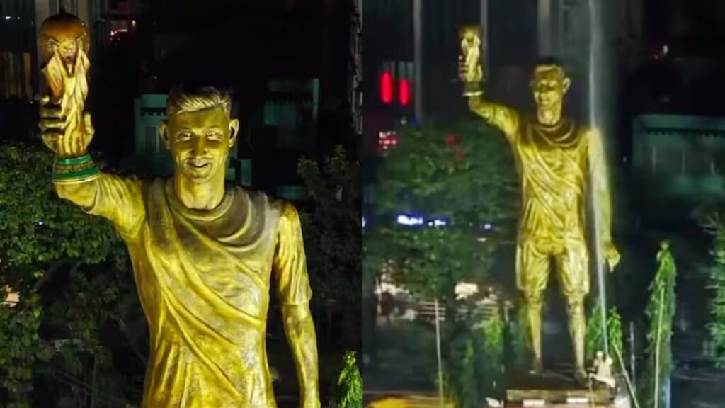 Descubre La Impresionante Estatua De Lionel Messi En India Que Rinde Homenaje A Un Icono Del Deporte