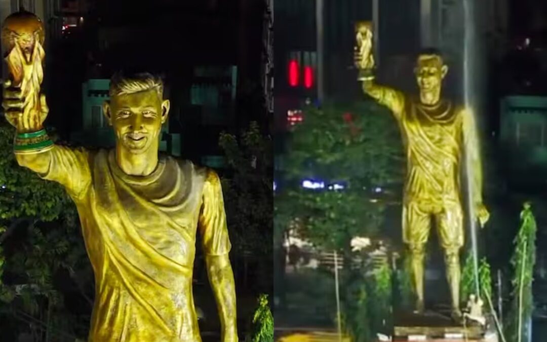 Descubre la Impresionante Estatua de Lionel Messi en India que Rinde Homenaje a un Icono del Deporte