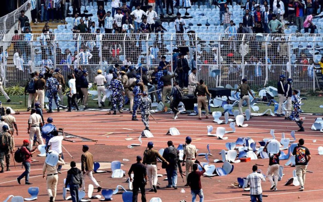 Caos en India: Fanáticos acusan estafa tras visita de Messi y protestan en el estadio