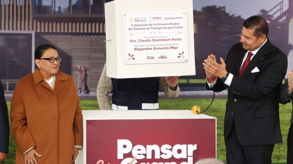 Gobernador Alejandro Armenta Lanzan El Cablebús De Puebla Para Mejorar La Infraestructura Pública