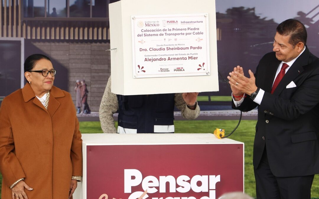 Gobernador Alejandro Armenta Lanzan el Cablebús de Puebla para Mejorar la Infraestructura Pública