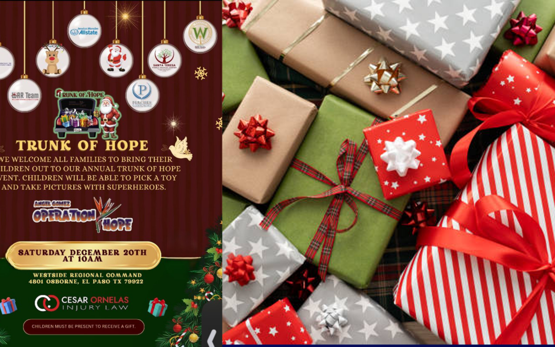 Trunk of HOPE Holiday: Celebración Navideña para Familias y Policía en El Paso
