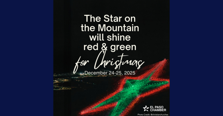La Estrella de El Paso Ilumina las Celebraciones Navideñas con Colores Brillantes