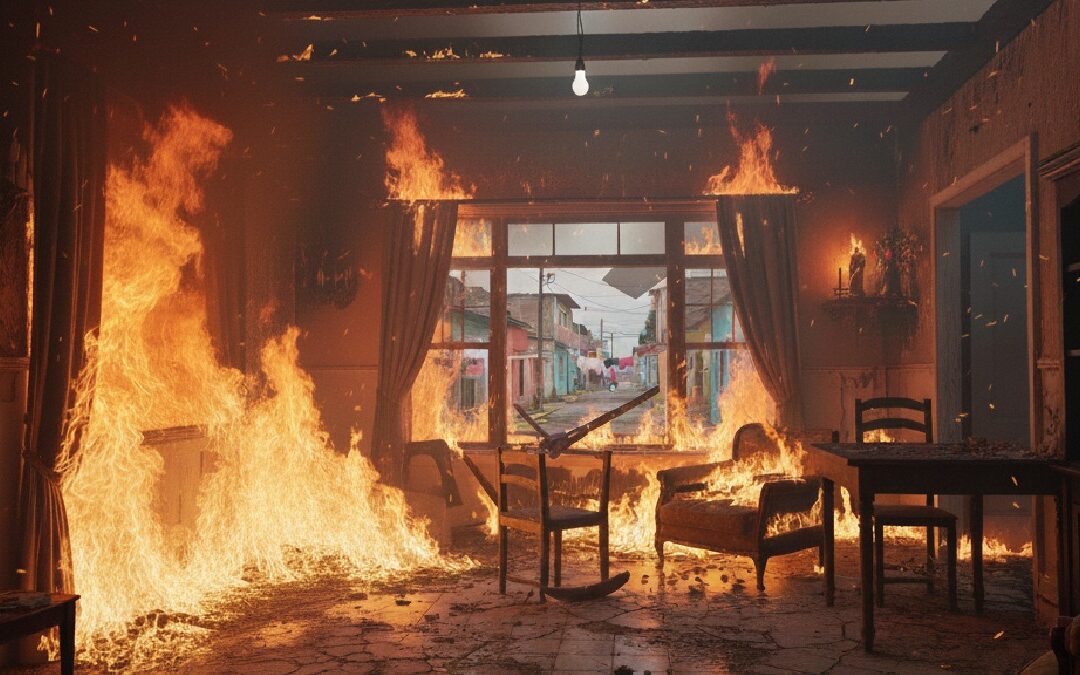 Incendio en Saltillo: Adolescentes encienden casa tras lanzar cuetes en María del Carmen Cavazos