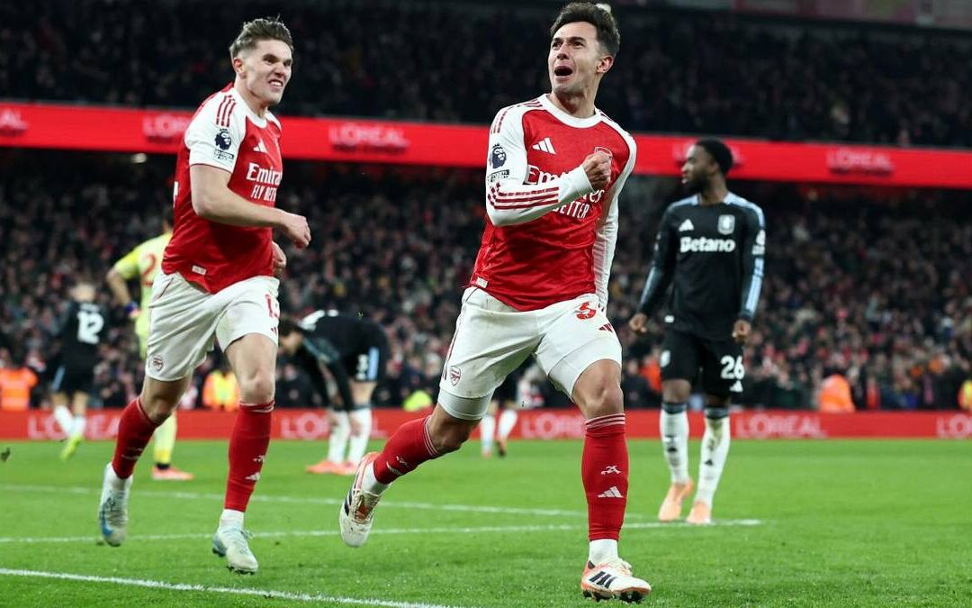 Arsenal se corona campeón de invierno tras una goleada impresionante al Aston Villa en la Premier League