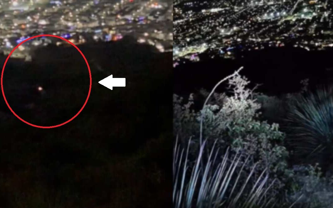¿Eran brujas? Extrañas luces en el Cerro de las Mitras de Santa Catarina | VIDEO