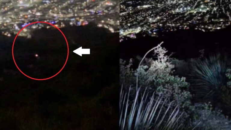 ¿Eran brujas? Extrañas luces en el Cerro de las Mitras de Santa Catarina | VIDEO