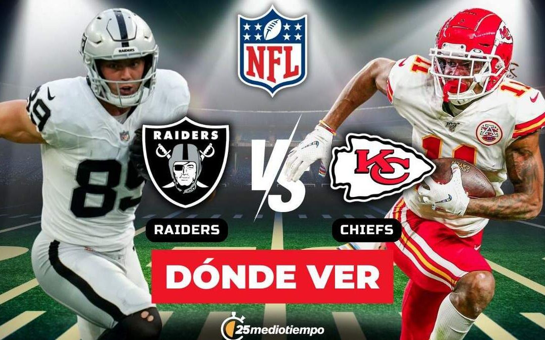 ¿Cómo y dónde ver EN VIVO a los Chiefs vs Raiders en la Semana 18 de la NFL?