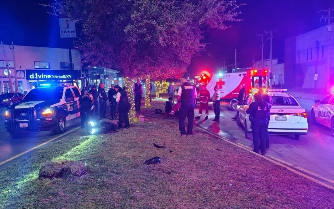 Accidente de Motociclista en Independencia y Comonfort: Confusión en Retorno de Dos Carriles