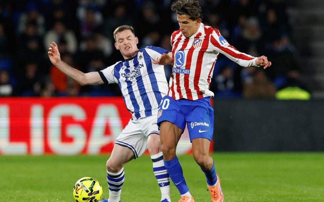 Atlético de Madrid empata con Real Sociedad y complica su posición en La Liga