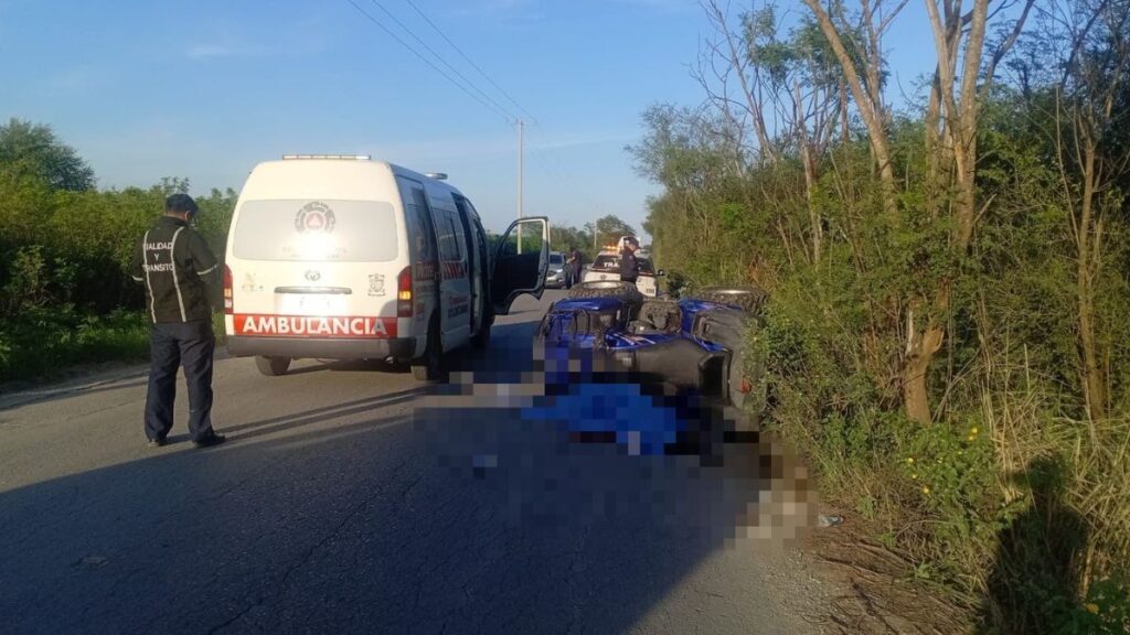 Accidente De Cuatrimoto En Montemorelos: Una Mujer Muerta Y Un Hombre Herido