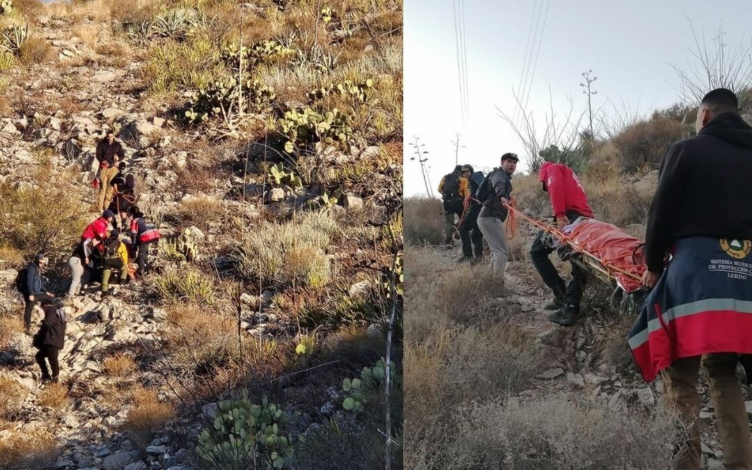 Accidente de senderismo en el Cerro de las Noas: fractura de tobillo y rescate urgente