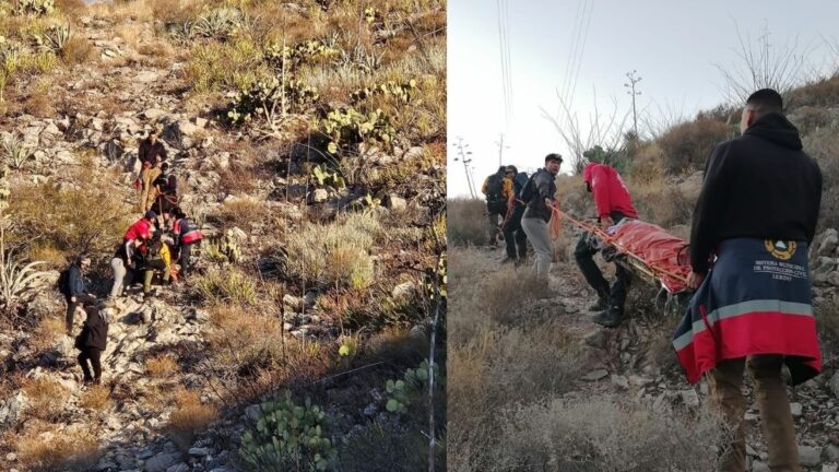 Accidente de senderismo en el Cerro de las Noas: fractura de tobillo y rescate urgente