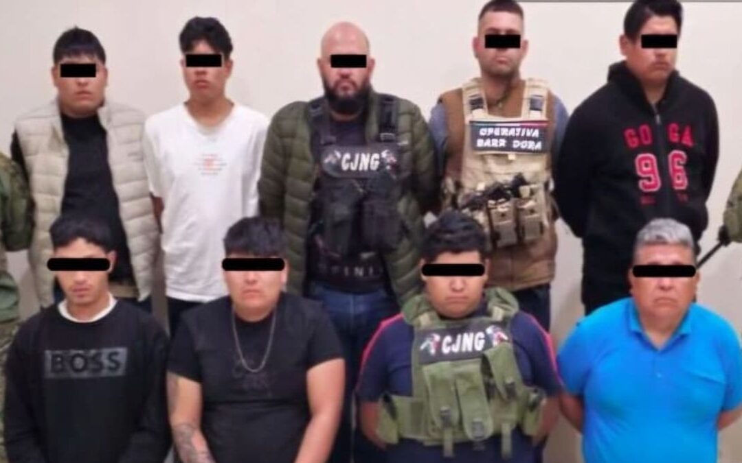 Capturan a 9 Presuntos Miembros de ‘La Barredora’ del CJNG en Tecamachalco, Puebla