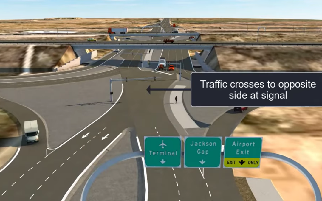 Mejoras Viales en el Aeropuerto Internacional de Denver con Nuevo Intercambiador Diamante Divergente