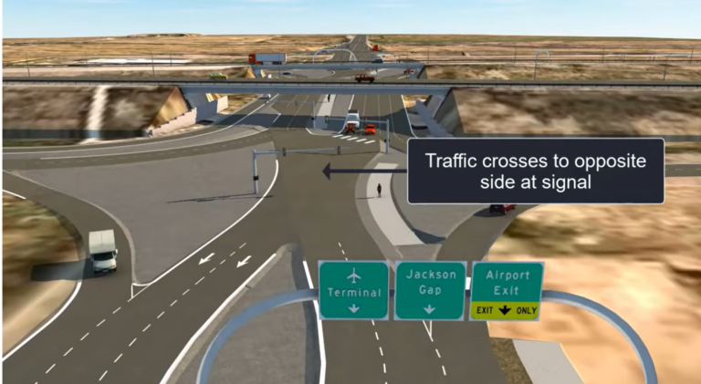 Mejoras Viales en el Aeropuerto Internacional de Denver con Nuevo Intercambiador Diamante Divergente