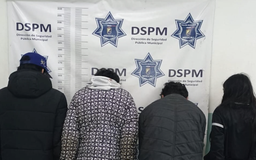 Cuatro menores detenidos tras presunto robo a tienda de autoservicio en Mexicali