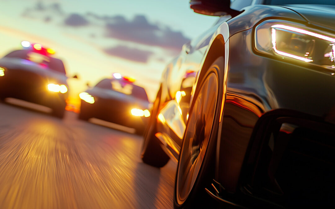 Persecución policial en Santa Cruz: menor de 13 años al volante de auto robado choca contra vivienda