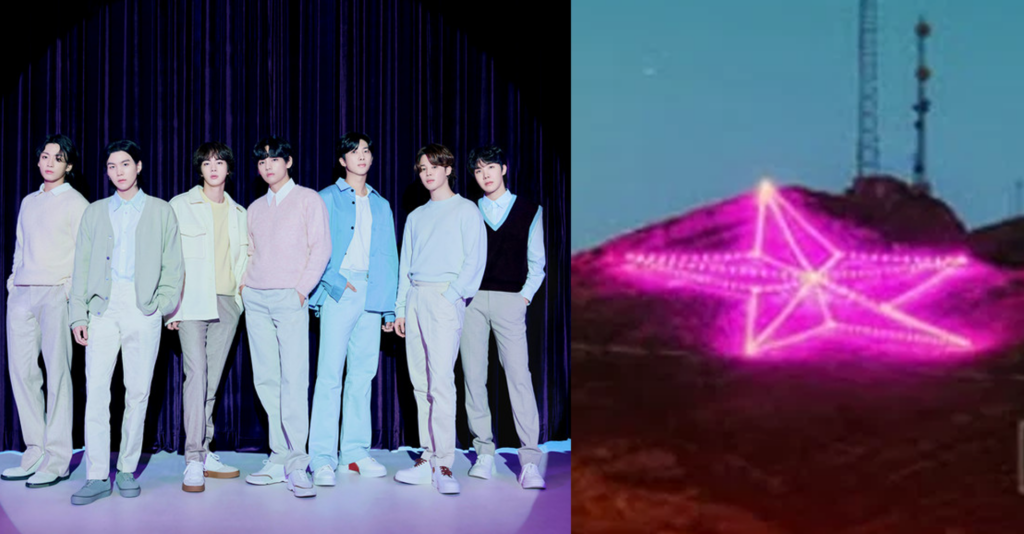 Fans De Bts En El Paso Recaudan $3000 Para Iluminar La Estrella De La Montaña En Morado