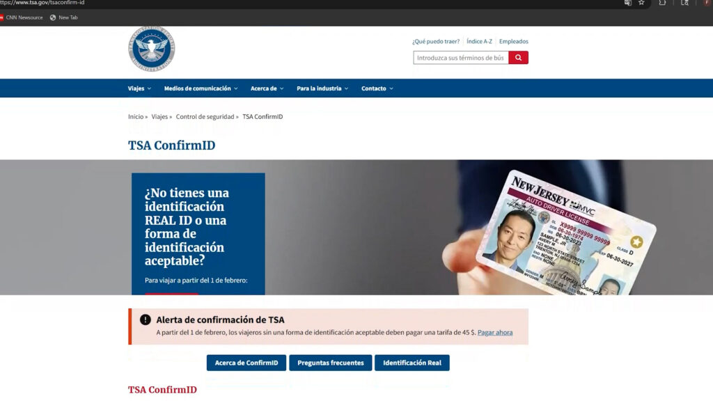 ¡Atención Viajantes! La Tsa Iniciará Cobros De $45 Sin Real Id A Partir De Febrero - Noticias Notivalle ¡Atención Viajantes! La Tsa Iniciará Cobros De $45 Sin Real Id A Partir De Febrero