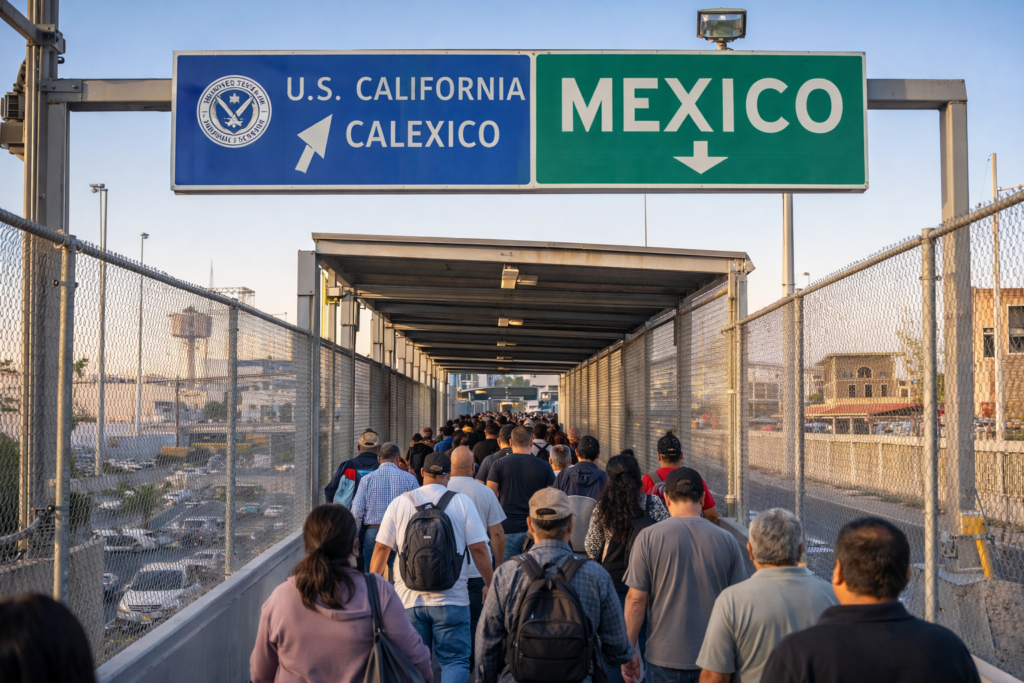 Cambio Temporal En El Cruce Peatonal Mexicali-Calexico Por Obras De Modernización - Noticias Notivalle Cambio Temporal En El Cruce Peatonal Mexicali-Calexico Por Obras De Modernización