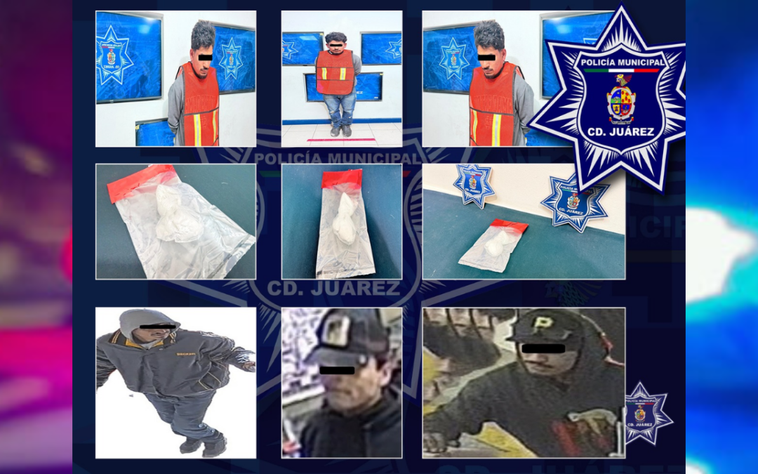 Detienen a Sospechoso de Robo Violento y Narcóticos en Juárez
