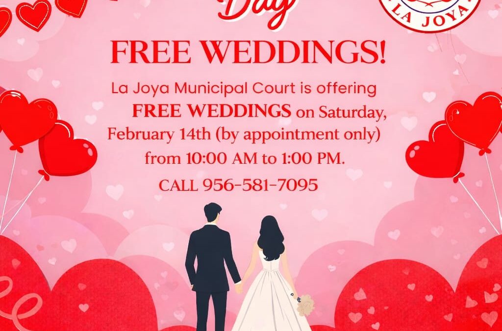 Celebra el Día de San Valentín con bodas gratuitas en La Joya