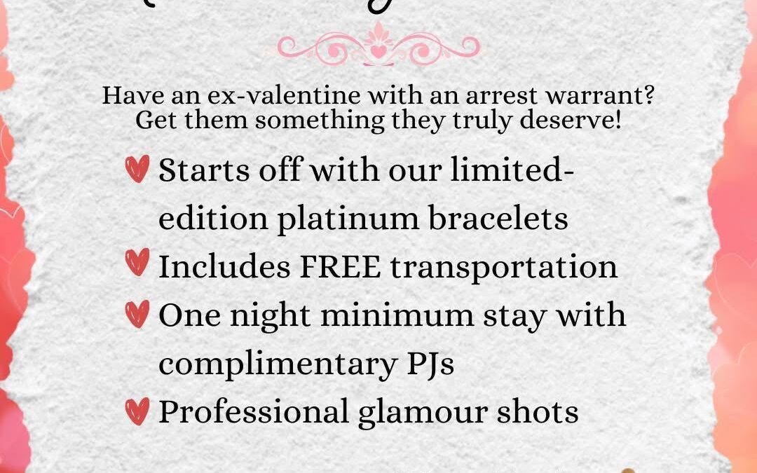 La Oficina del Sheriff Jim Wells Lanza la Ingeniosa Campaña ‘Arrest Your Ex!’ para el Día de San Valentín