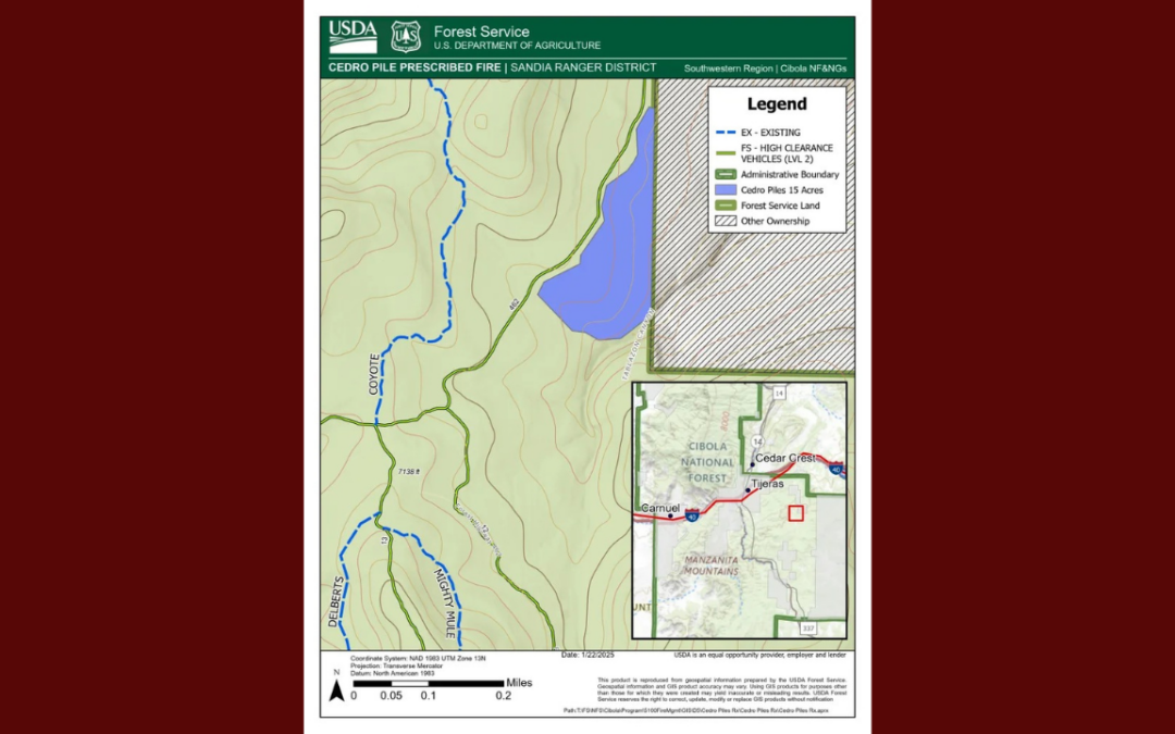 Quema Controlada en Albuquerque: El Bosque Nacional de Cibola Se Prepara para Reducir el Riesgo de Incendios