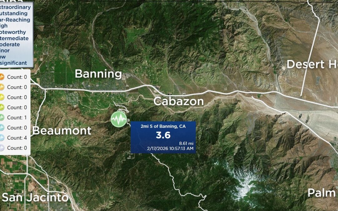 Temblor de 3.6 sacude zona montañosa al sur de Bannin