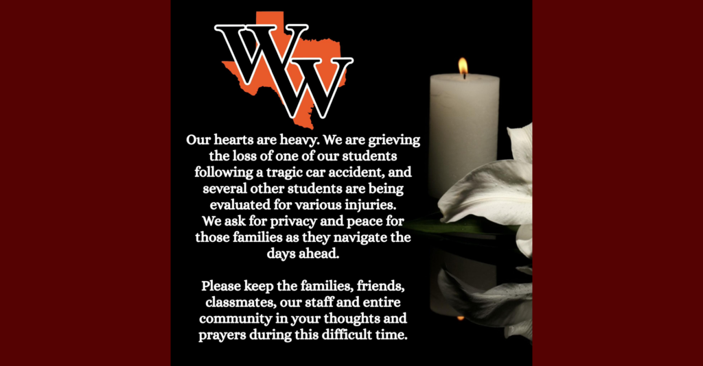 Wink-Loving: Lamenta El Distrito Escolar La Muerte De Un Estudiante En Accidente Trágico