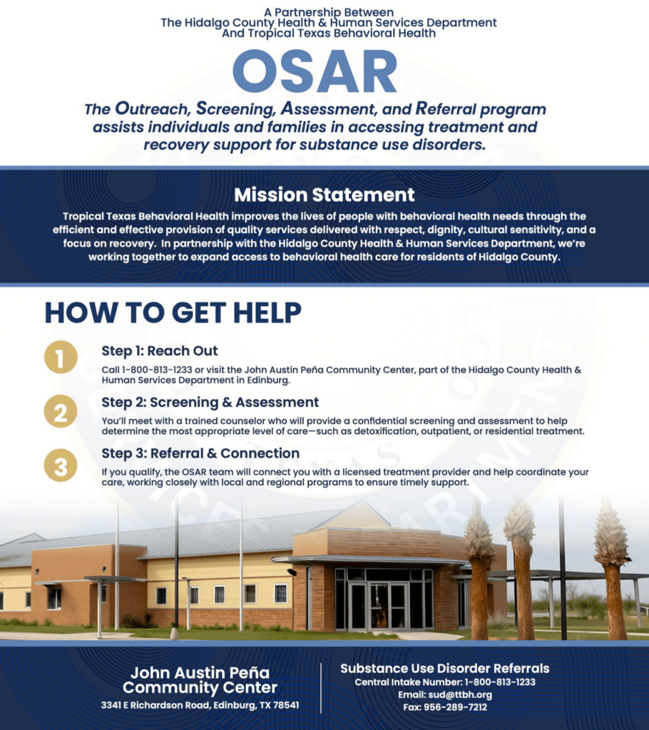 Lanzamiento Del Programa Osar En El Condado De Hidalgo: Apoyo A La Recuperación De Trastornos Por Uso De Sustancias - Noticias Notivalle Lanzamiento Del Programa Osar En El Condado De Hidalgo: Apoyo A La Recuperación De Trastornos Por Uso De Sustancias