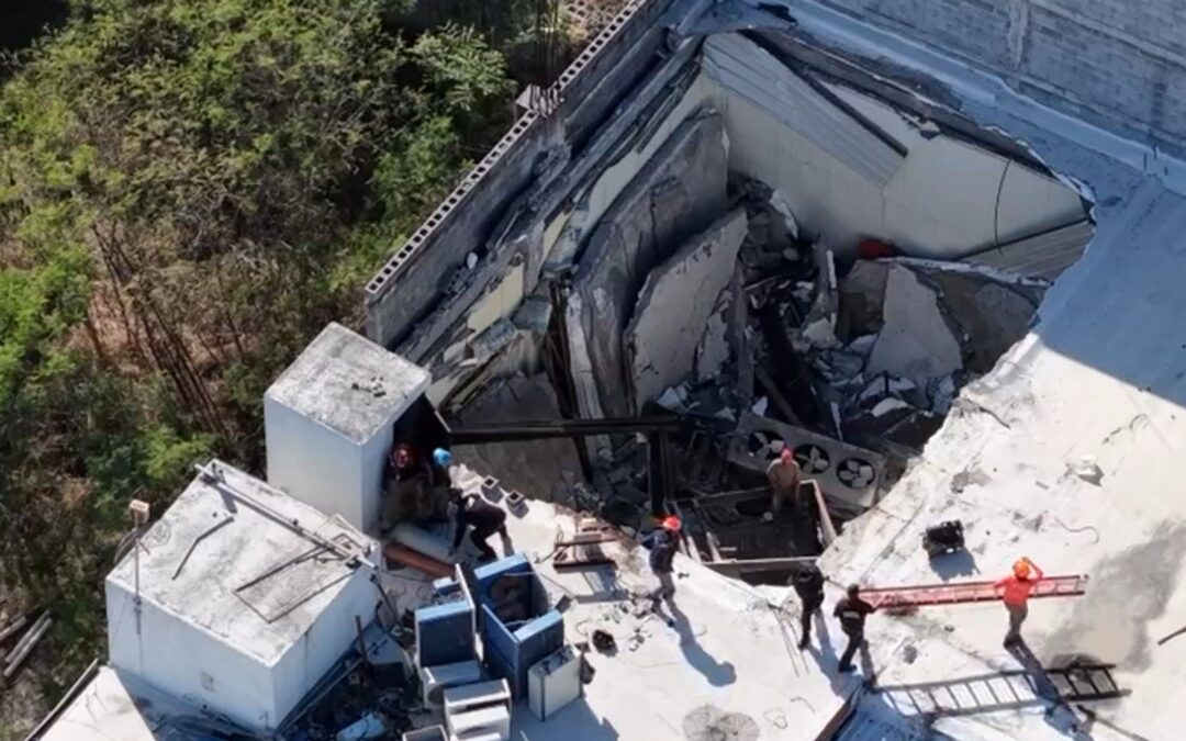 Accidente Laboral en Guadalupe: Colapsa Techo de Bodega y Lesiona a Dos Trabajadores
