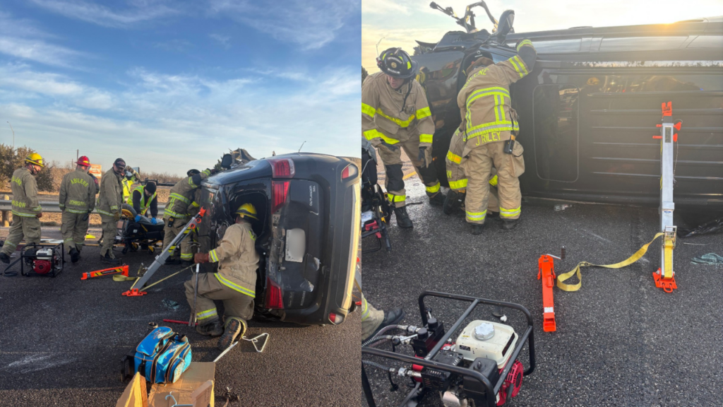 Accidente I-20 En Abilene: Conductor Hospitalizado Tras Volcadura