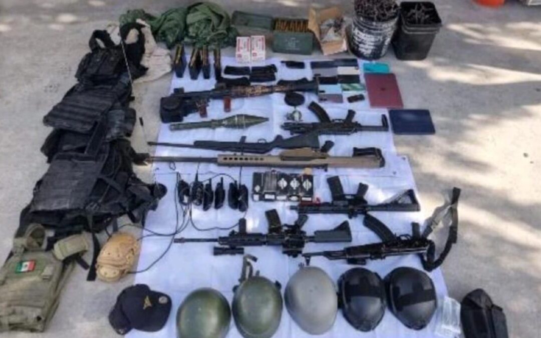 Ocho Detenidos y Lanzacohetes Asegurados en Operativo Contra el Cártel del Golfo en Matamoros